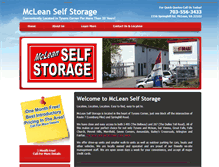 Tablet Screenshot of mcleanselfstorage.com